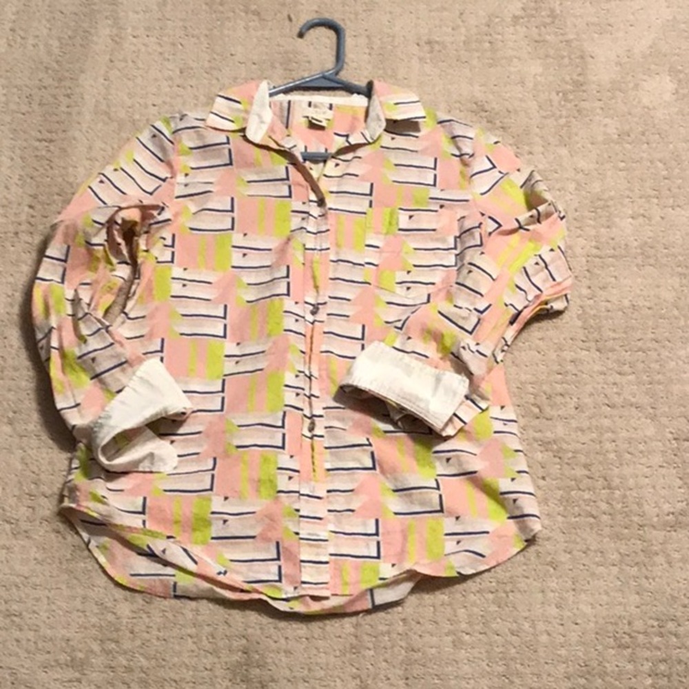 J.Crew summer l/s button down retro Men S/ wmn M